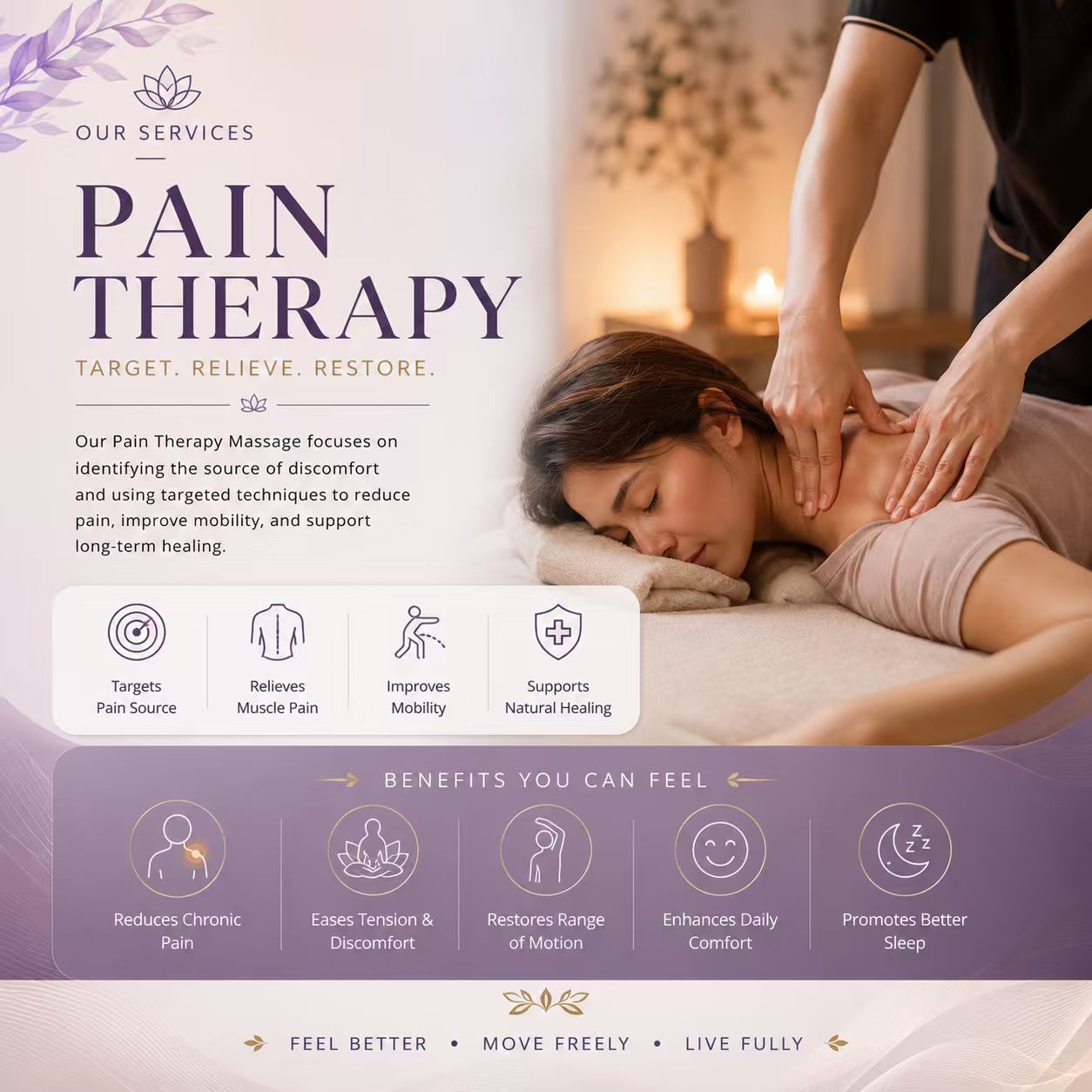 Pain Therapy Massage (Includes CBD Oil or Chinese Herbal Oil)